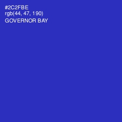 #2C2FBE - Governor Bay Color Image