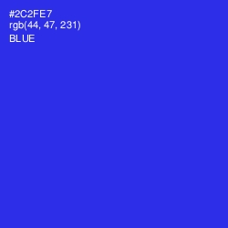 #2C2FE7 - Blue Color Image