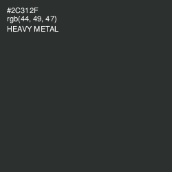 #2C312F - Heavy Metal Color Image