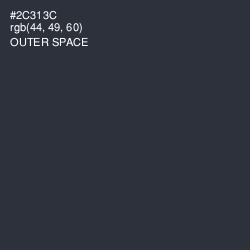 #2C313C - Outer Space Color Image