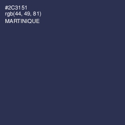 #2C3151 - Martinique Color Image