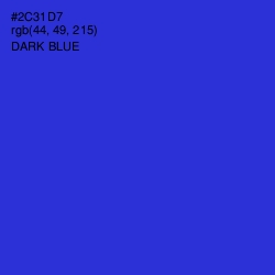 #2C31D7 - Dark Blue Color Image