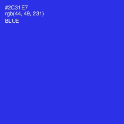 #2C31E7 - Blue Color Image