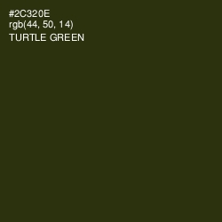 #2C320E - Turtle Green Color Image