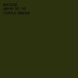 #2C320E - Turtle Green Color Image