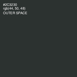 #2C3230 - Outer Space Color Image