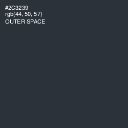 #2C3239 - Outer Space Color Image