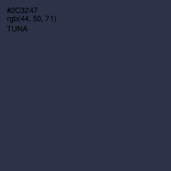 #2C3247 - Tuna Color Image