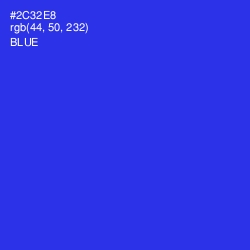 #2C32E8 - Blue Color Image