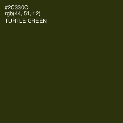 #2C330C - Turtle Green Color Image