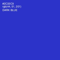 #2C33C9 - Dark Blue Color Image