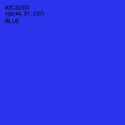 #2C33ED - Blue Color Image