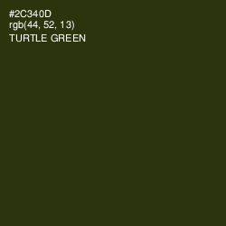 #2C340D - Turtle Green Color Image