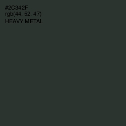 #2C342F - Heavy Metal Color Image