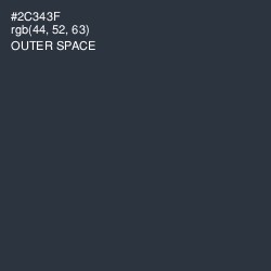 #2C343F - Outer Space Color Image
