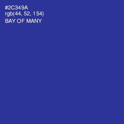 #2C349A - Bay of Many Color Image