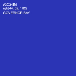 #2C34B6 - Governor Bay Color Image