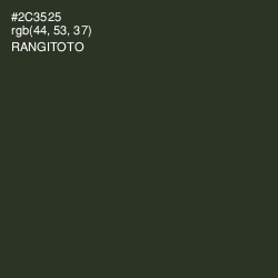 #2C3525 - Rangitoto Color Image