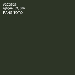 #2C3526 - Rangitoto Color Image