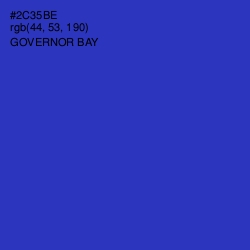 #2C35BE - Governor Bay Color Image