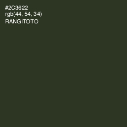 #2C3622 - Rangitoto Color Image