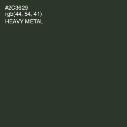 #2C3629 - Heavy Metal Color Image