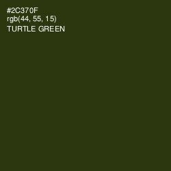 #2C370F - Turtle Green Color Image