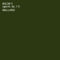 #2C3811 - Mallard Color Image