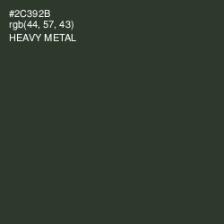 #2C392B - Heavy Metal Color Image