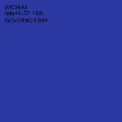 #2C39A3 - Governor Bay Color Image