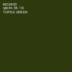 #2C3A0D - Turtle Green Color Image