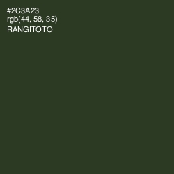 #2C3A23 - Rangitoto Color Image