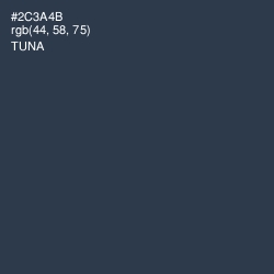 #2C3A4B - Tuna Color Image