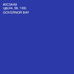 #2C3AA9 - Governor Bay Color Image