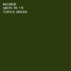 #2C3B0E - Turtle Green Color Image