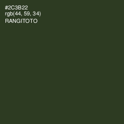 #2C3B22 - Rangitoto Color Image