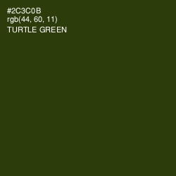 #2C3C0B - Turtle Green Color Image