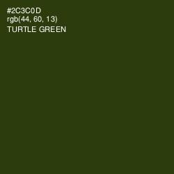 #2C3C0D - Turtle Green Color Image