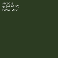 #2C3C23 - Rangitoto Color Image