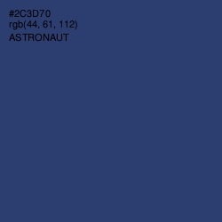 #2C3D70 - Astronaut Color Image