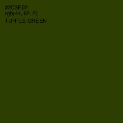 #2C3E02 - Turtle Green Color Image