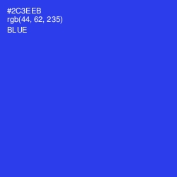 #2C3EEB - Blue Color Image