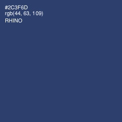#2C3F6D - Rhino Color Image