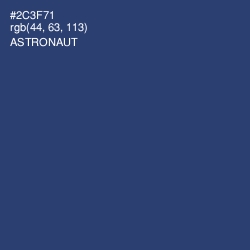 #2C3F71 - Astronaut Color Image