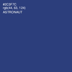 #2C3F7C - Astronaut Color Image