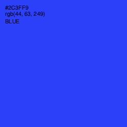 #2C3FF9 - Blue Color Image