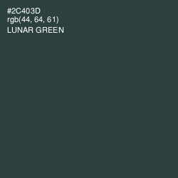 #2C403D - Lunar Green Color Image
