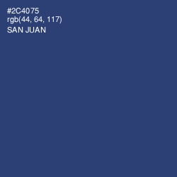 #2C4075 - San Juan Color Image