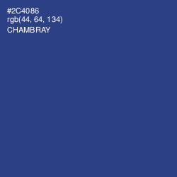 #2C4086 - Chambray Color Image