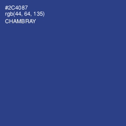 #2C4087 - Chambray Color Image